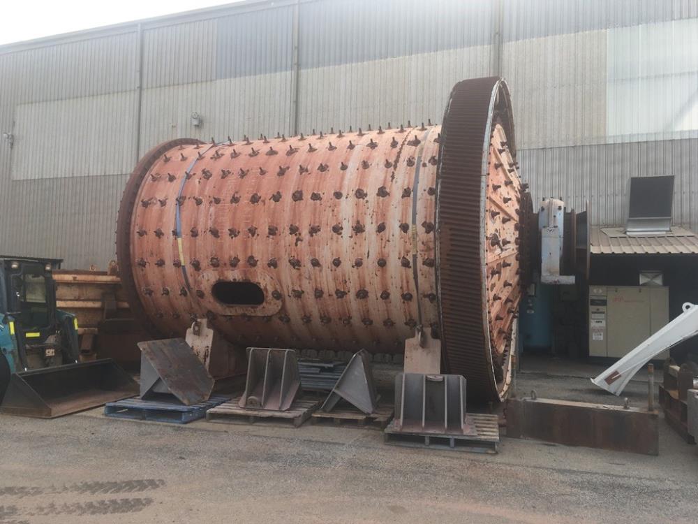 ALLIS MINERAL SYSTEMS AUSTRALIA  10'10" x 16' (3.3m x 4.9m) Rod Mill with 710 kW (950 hp) motor. 